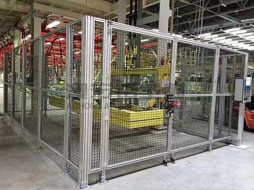 機械加工車間鋁型材設(shè)備隔離圍欄